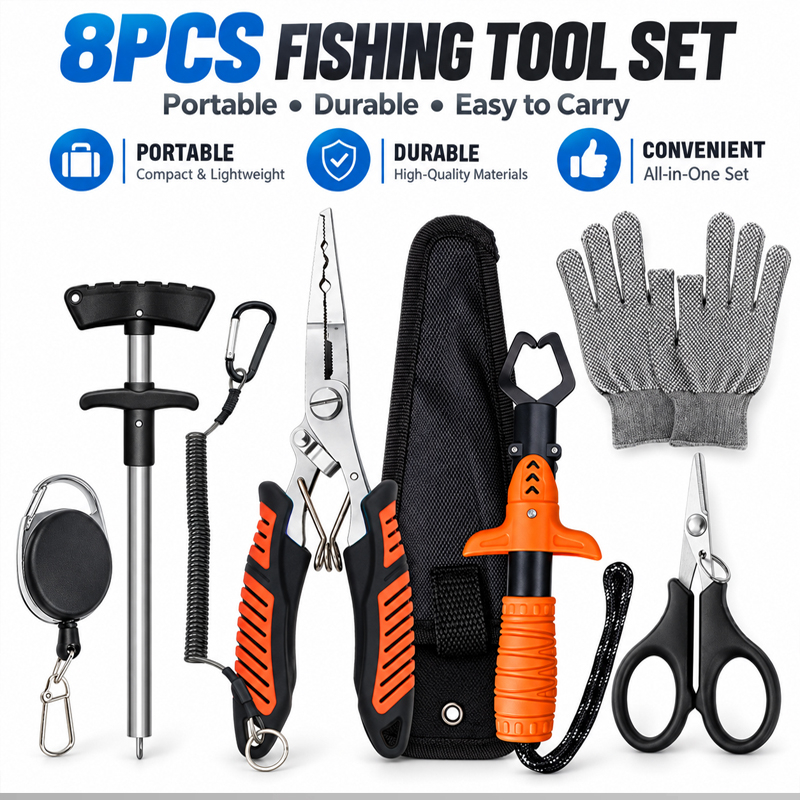 Fishing Line Cutter - Профессиональный многофункциональный набор рыболовных плоскогубцев: зажим