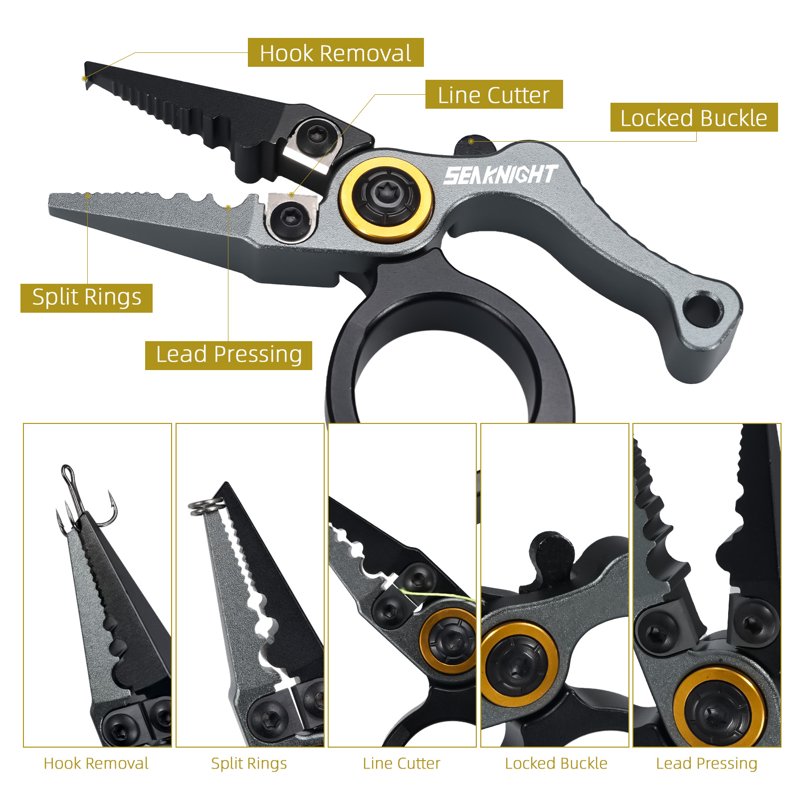 Рыболовные плоскогубцы SeaKnig – обзор и цена Fishing Line Cutter