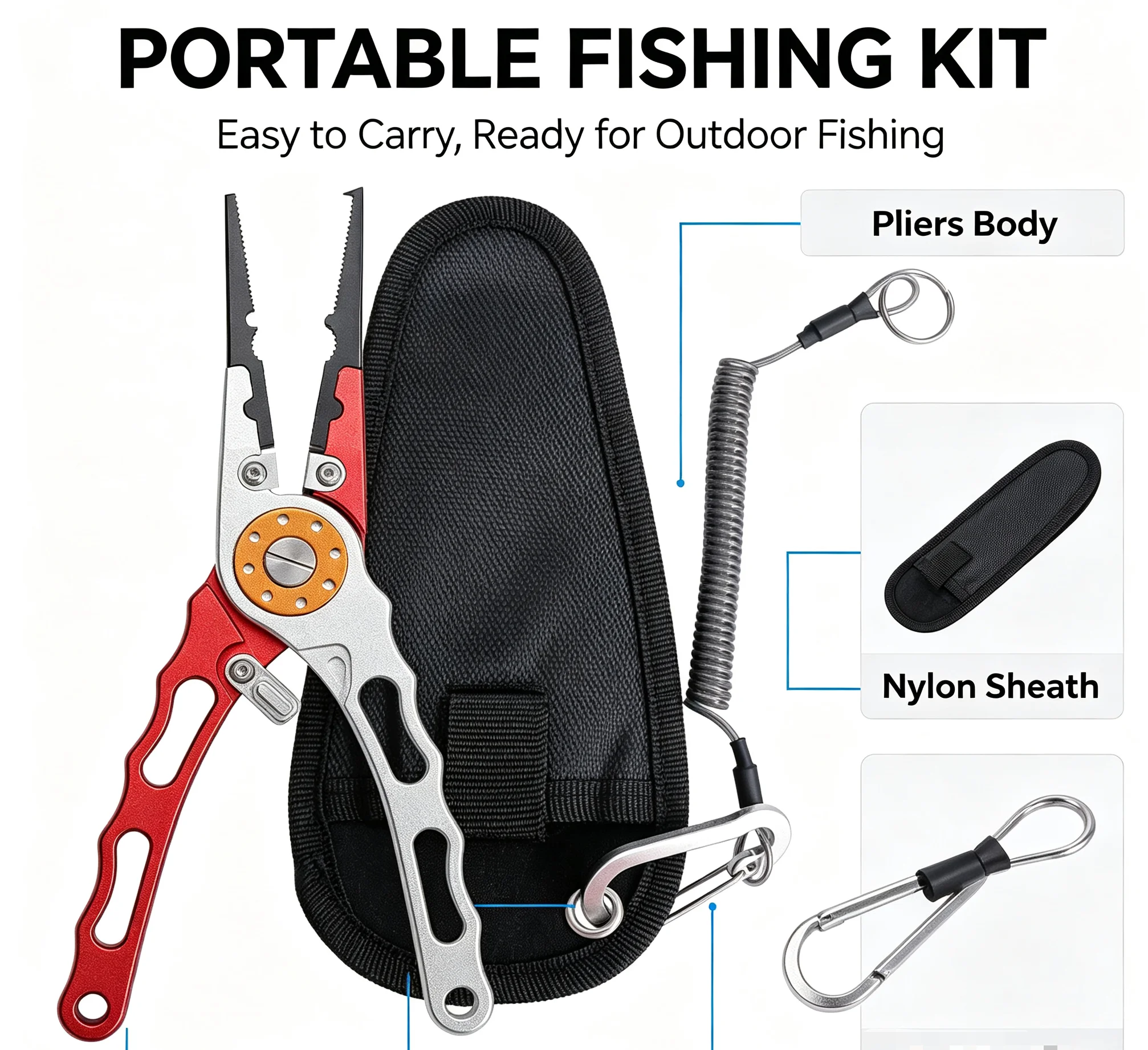 Плоскогубцы для рыбалки с длин – обзор и цена Fishing Line Cutter