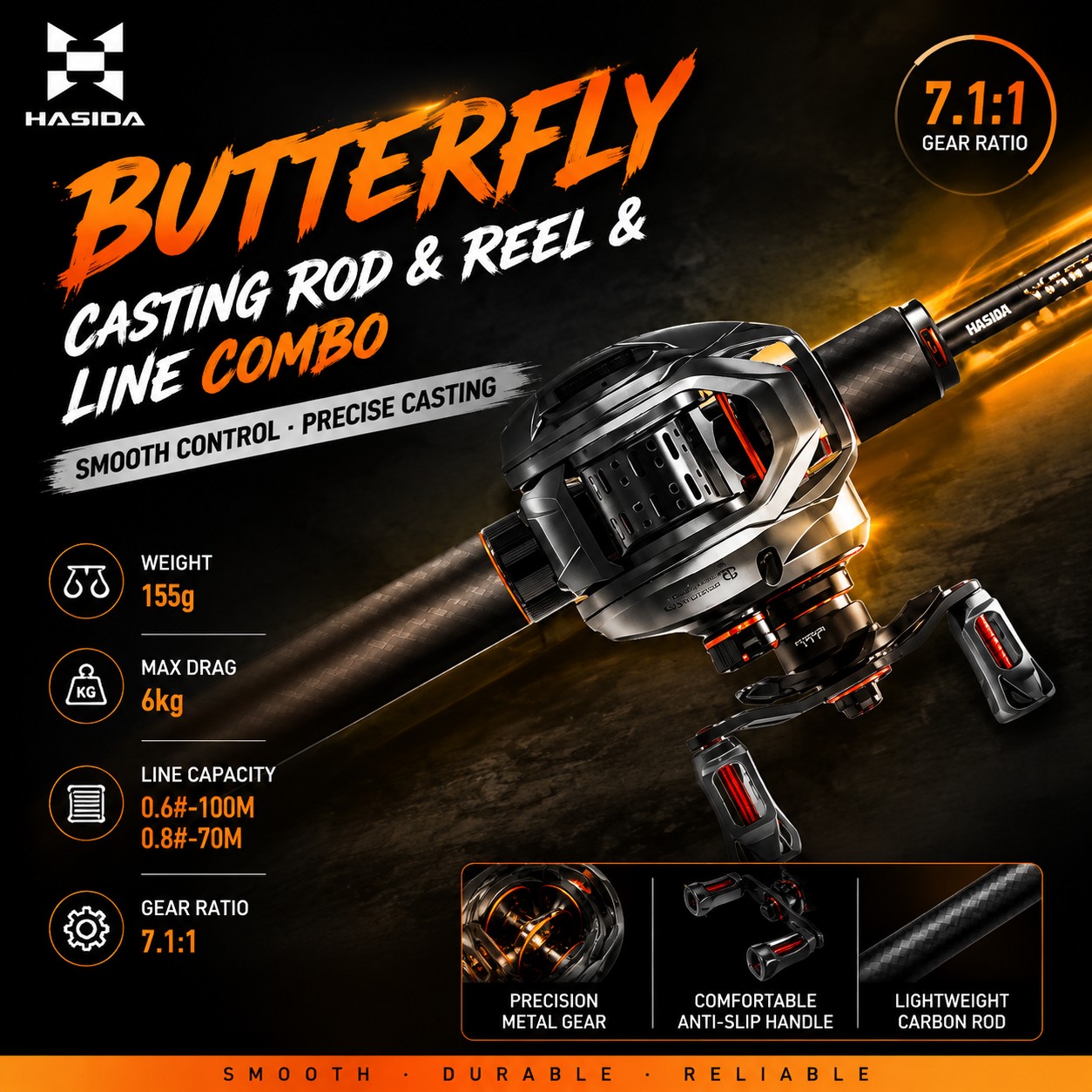 Удилище HASIDA BFS из карбона  – обзор и цена Freshwater Line